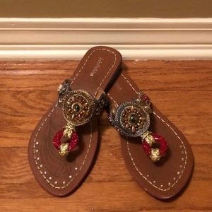 Bejeweled Flip Flops
